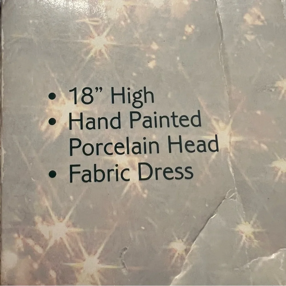 Angel Christmas Tree Topper 18” Big Holiday Time Golden Home Decor